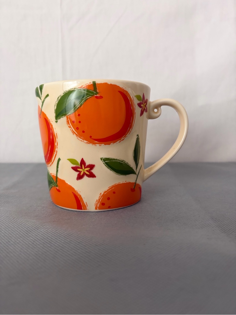 Starbucks Orange Fruit Ceramic Coffee Mug 2006 Excellent (F189)